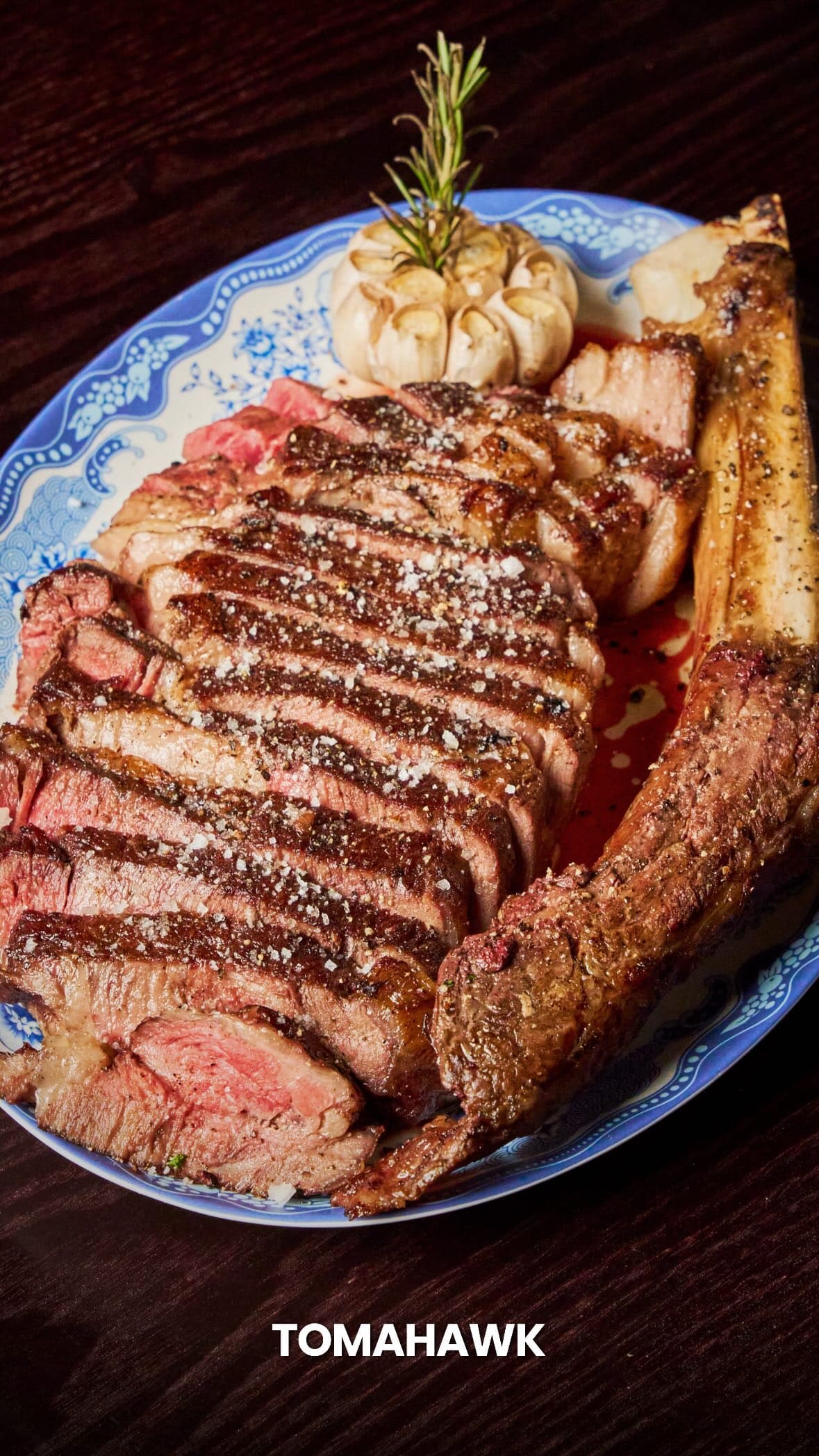 Tomahawk, over coals